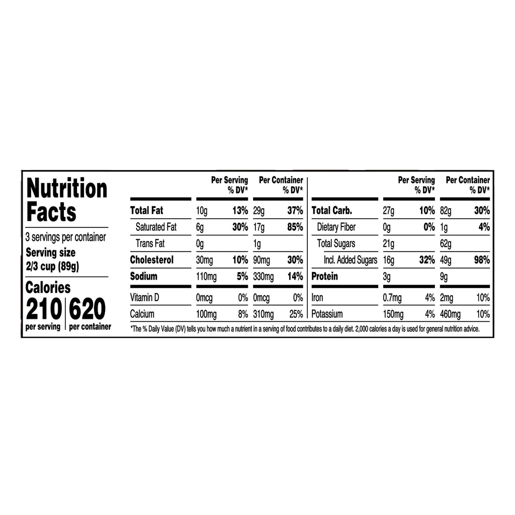 Great Value Cookies & Cream Ice Cream 16 Fl Oz