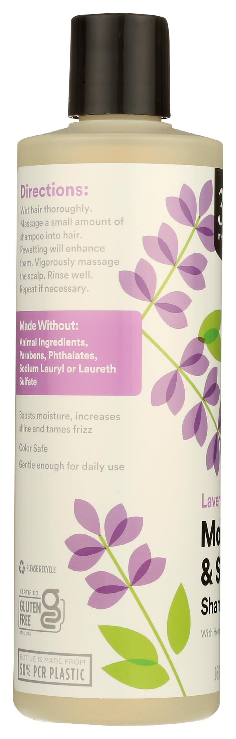 Moisture & Shine Shampoo With Hemp Seed & Argan Oil Lavender 16 Fl Oz 365 By Whole Foods Market