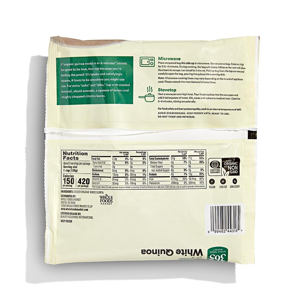 Organic White Quinoa 12 Oz 365 By Whole Foods Market