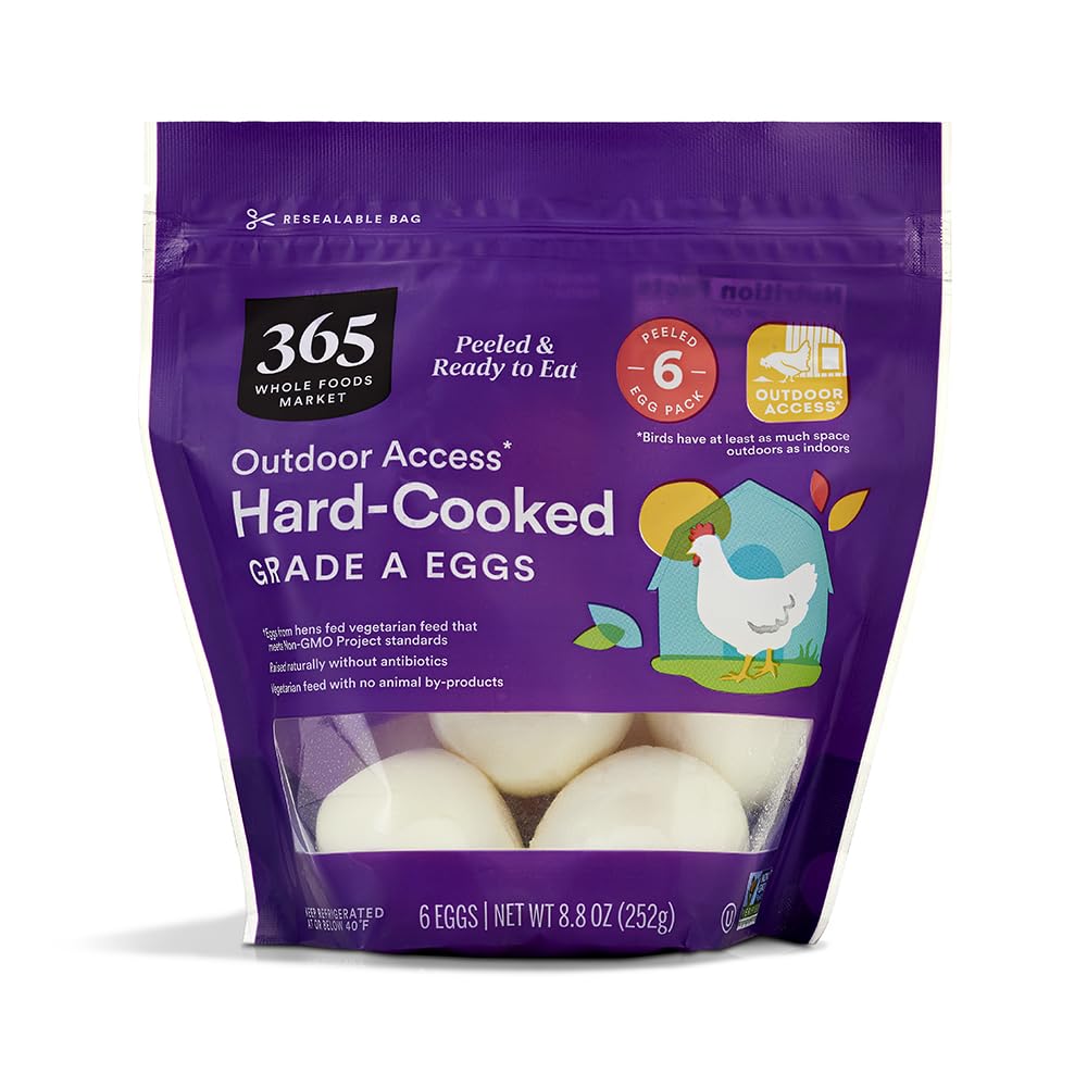 Hard Cooked Medium Grade A Eggs 6 Ct 365 By Whole Foods Market