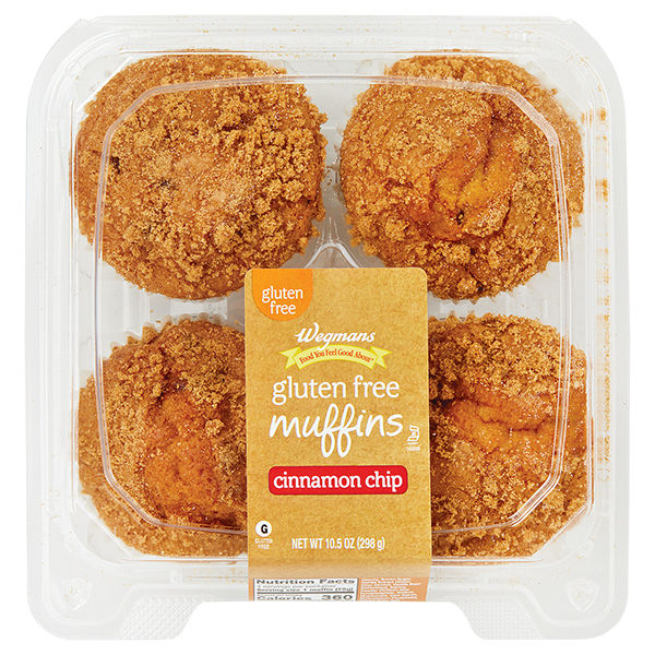Wegmans Cinnamon Chip Muffins Gluten Free 4pk