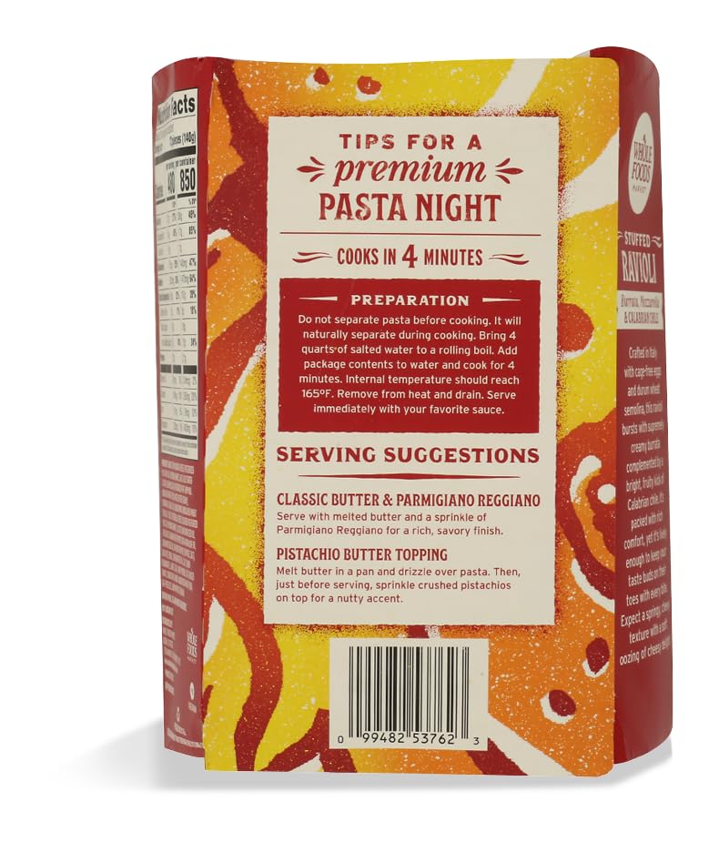 Calabrian Chile And Cheese Ravioli 8.8 Oz 365 By Whole Foods Market