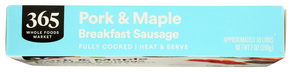 Breakfast Pork & Maple Sausage Links 7 Oz 365 By Whole Foods Market