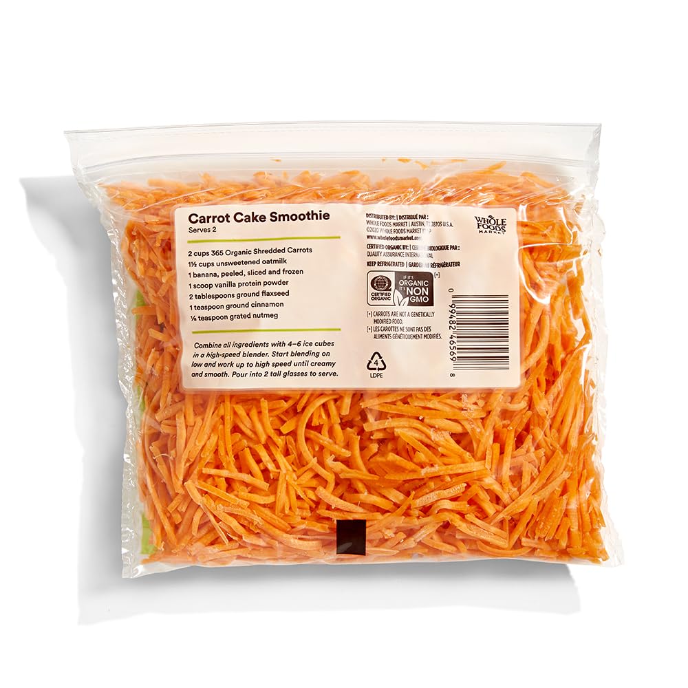 Organic Shredded Carrots 10 Oz 365 By Whole Foods Market