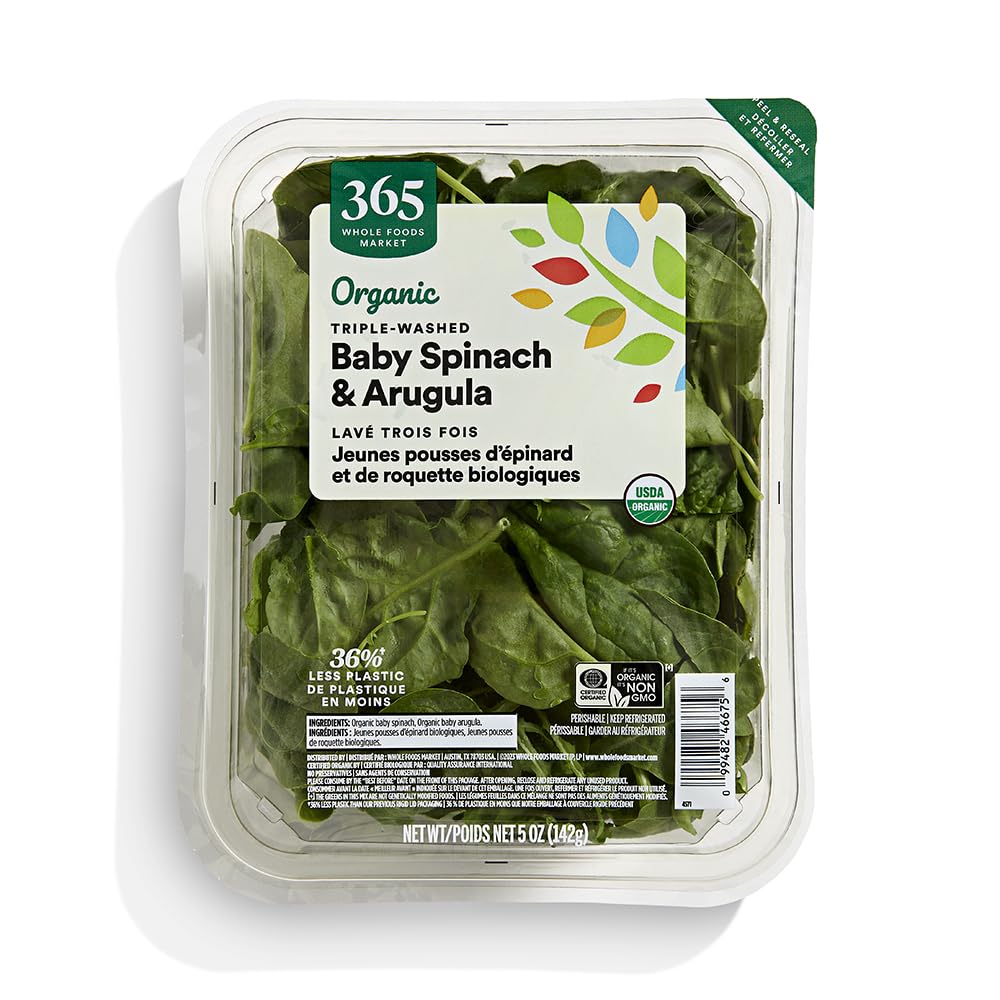 Organic Baby Spinach & Arugula 5 Oz 365 By Whole Foods Market