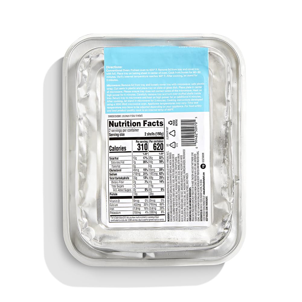 Cheese Stuffed Shells 14 Oz 365 By Whole Foods Market