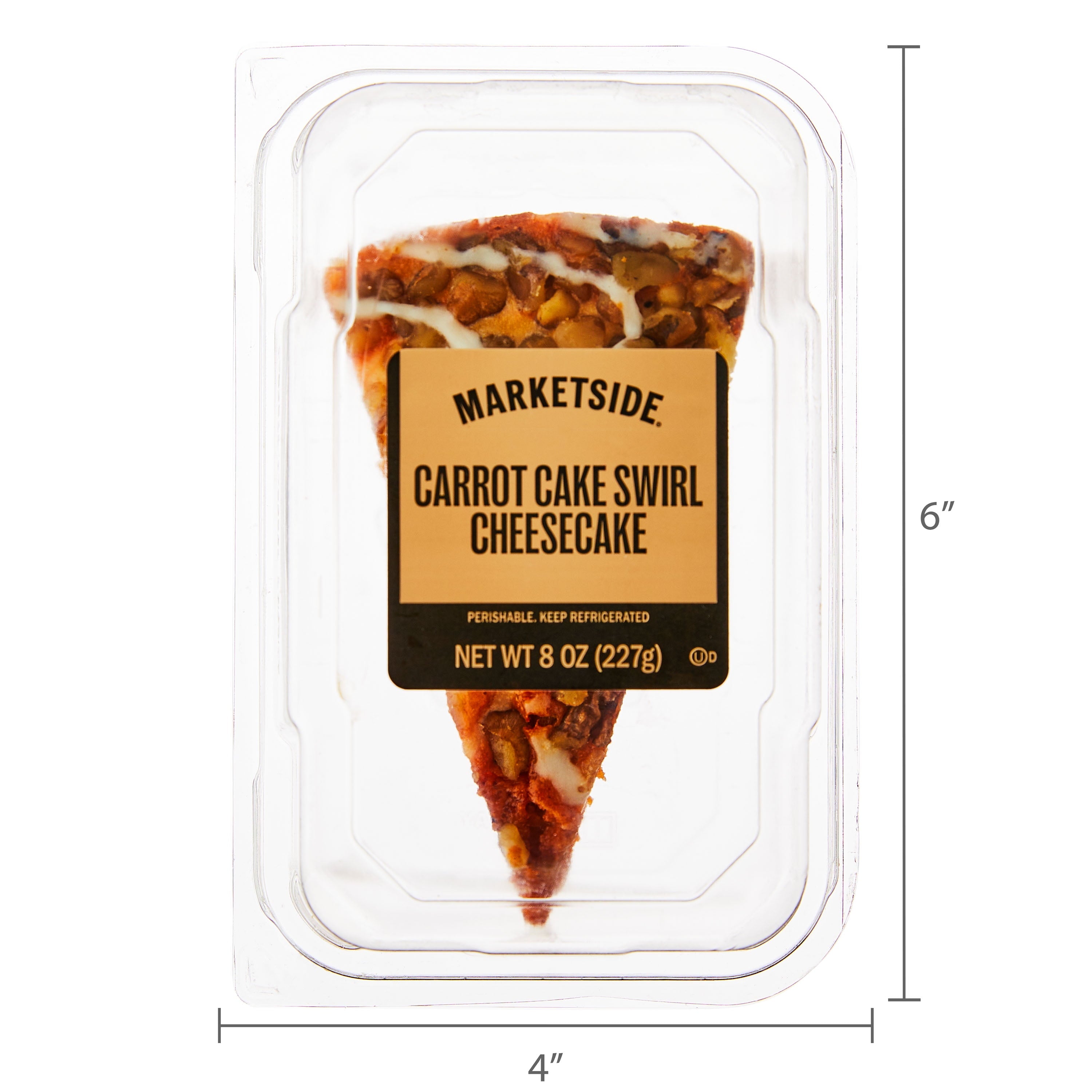 Carrot Cake Swirl Cheesecake Slice 8 Oz Marketside