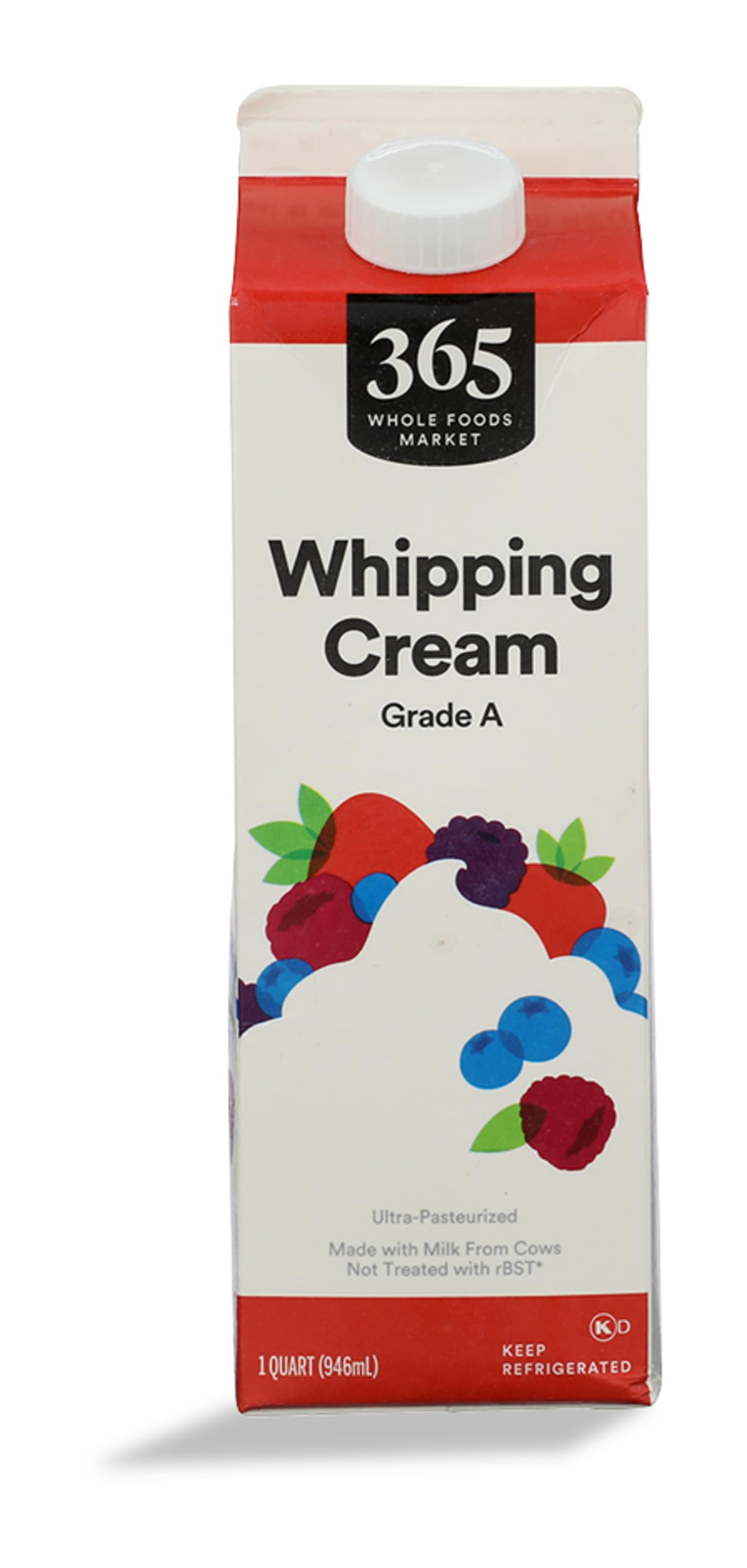 Whipping Cream 1 Qt 1 Count 365 By Whole Foods Market