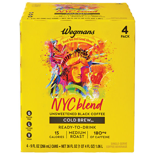 Wegmans NYC Blend Cold Brew Coffee 4 Pack