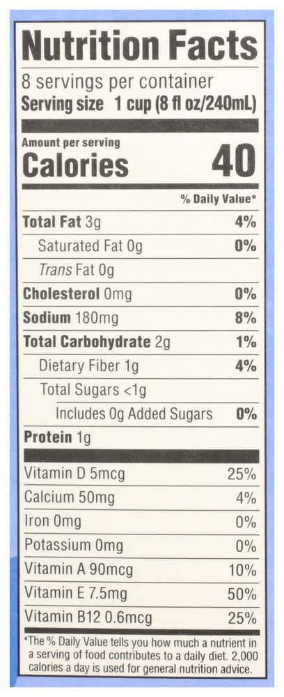 Organic Almondmilk Unsweetened Vanilla 64 Fl Oz 365 By Whole Foods Market