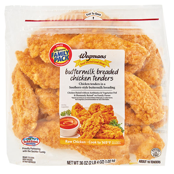 Wegmans Buttermilk Breaded Chicken Tenders Family Pack 36 Oz