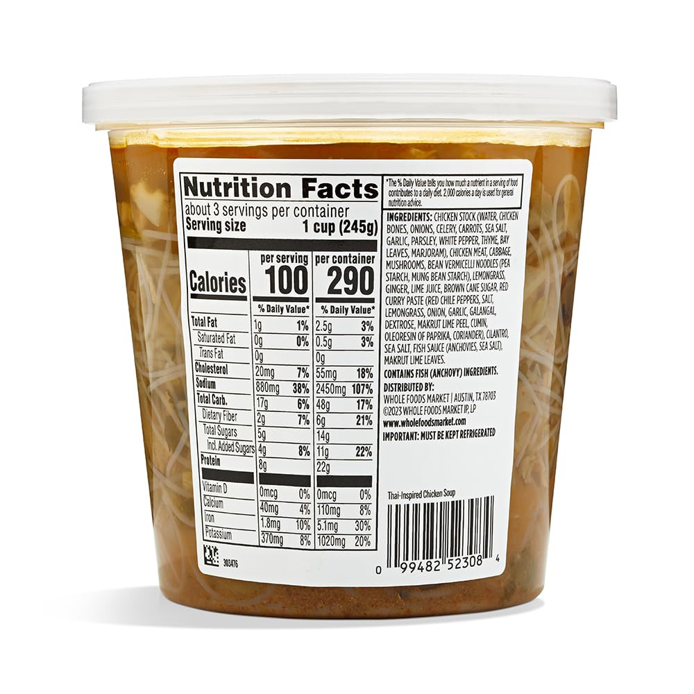 Thai-Inspired Chicken Soup With Asian-Style Noodles 24 Oz Whole Foods Market