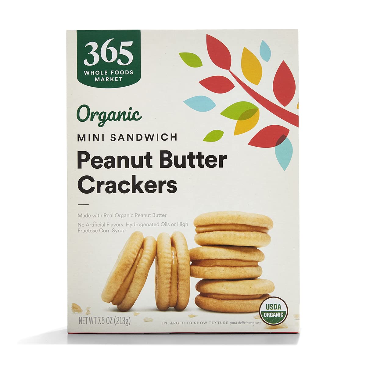 Organic Peanut Butter Mini Sandwich Crackers 7.5 Oz 365 By Whole Foods Market