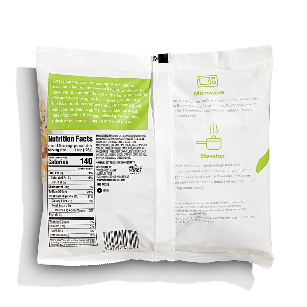Vegetable Fried Rice 20 Oz 365 By Whole Foods Market