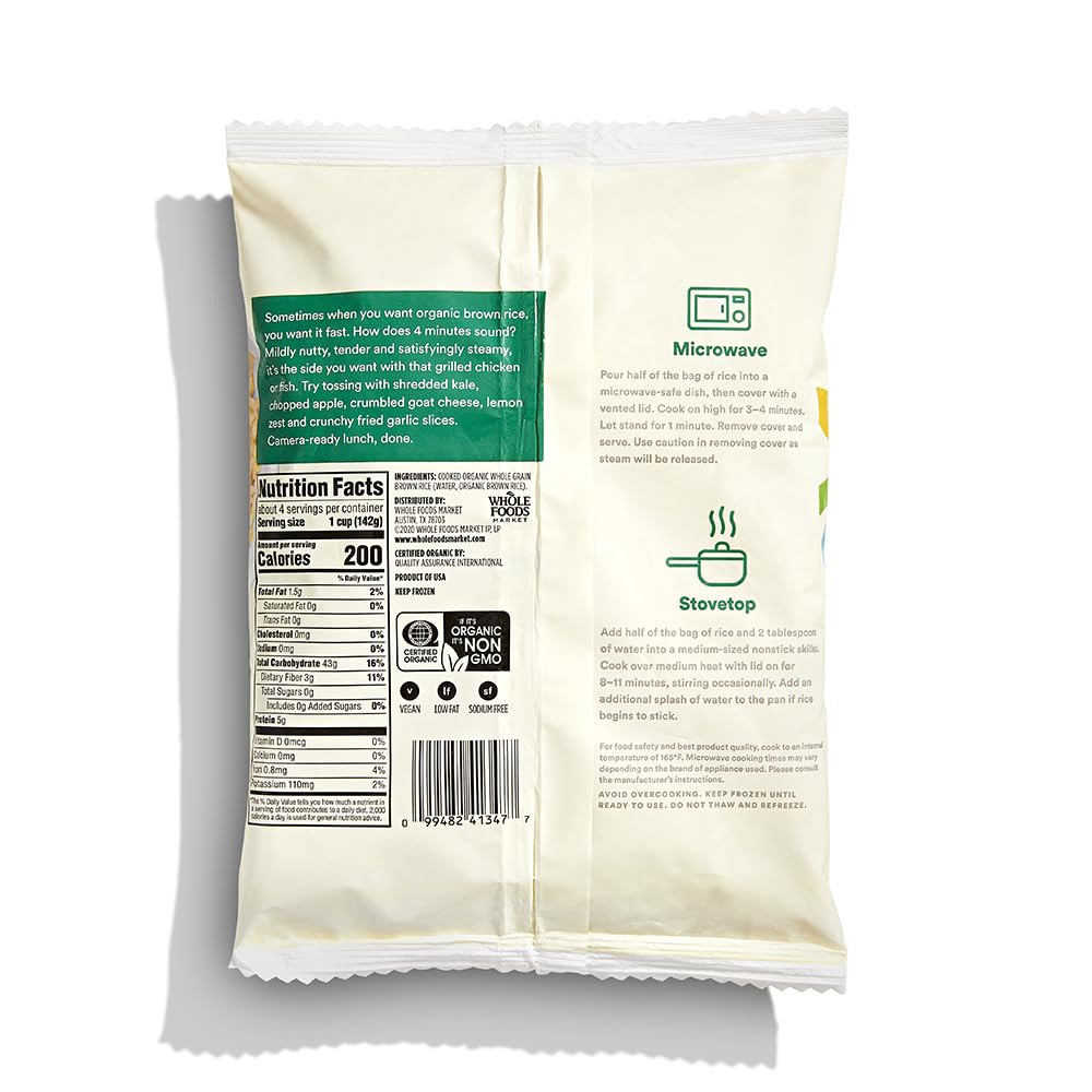 Organic Brown Rice Whole Grain 20 Oz 365 By Whole Foods Market