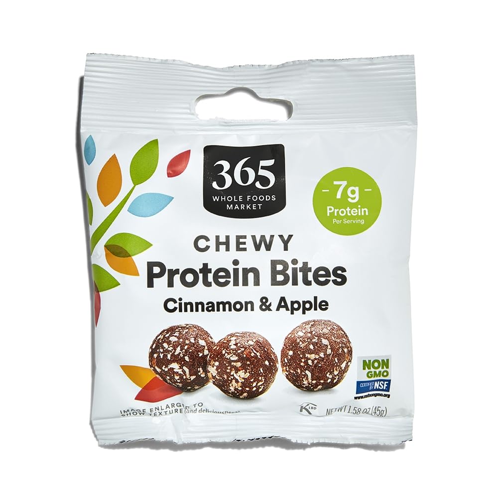 Chewy Cinnamon & Apple Protein Bites 1.58 Oz 365 By Whole Foods Market