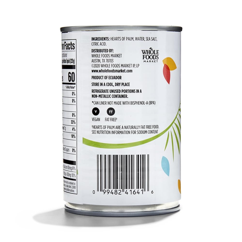 Hearts Of Palm Salad Cut 14.1 Oz 365 By Whole Foods Market