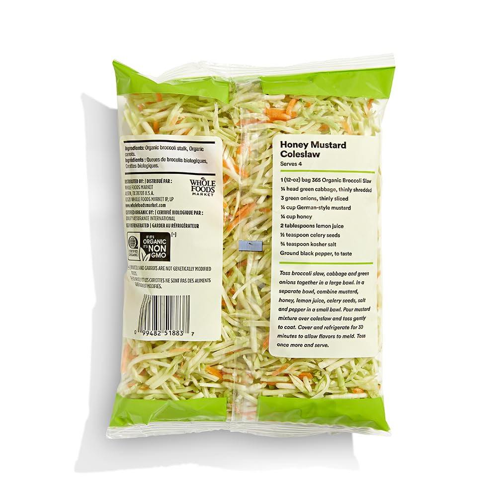 Organic Broccoli Slaw 12 Oz 365 By Whole Foods Market