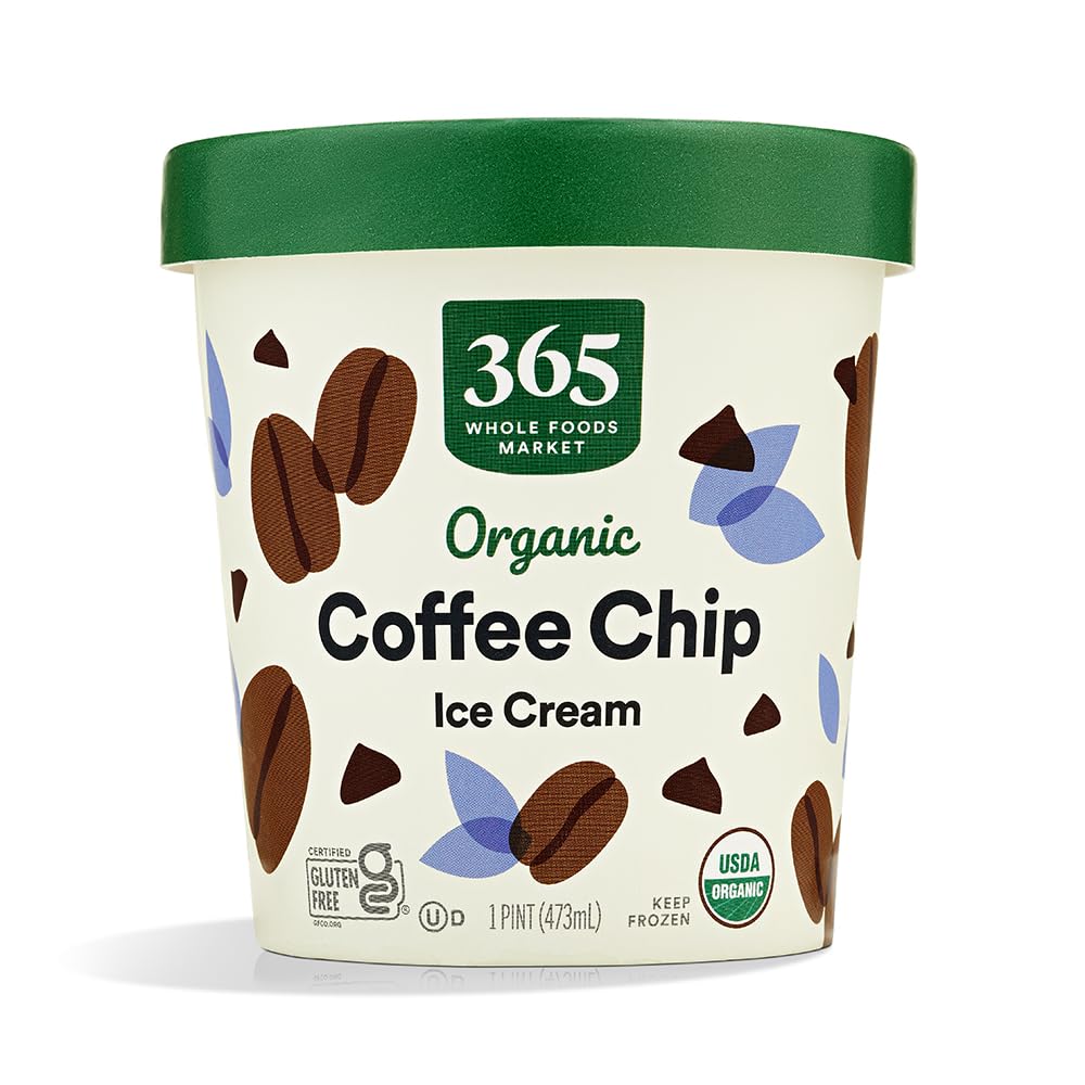 Organic Coffee Chip Ice Cream 1 Pint 365 By Whole Foods Market