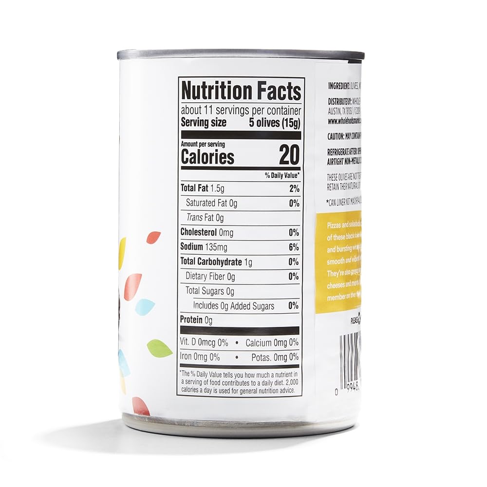 Ripe Medium Pitted Olives 6 Oz 365 By Whole Foods Market