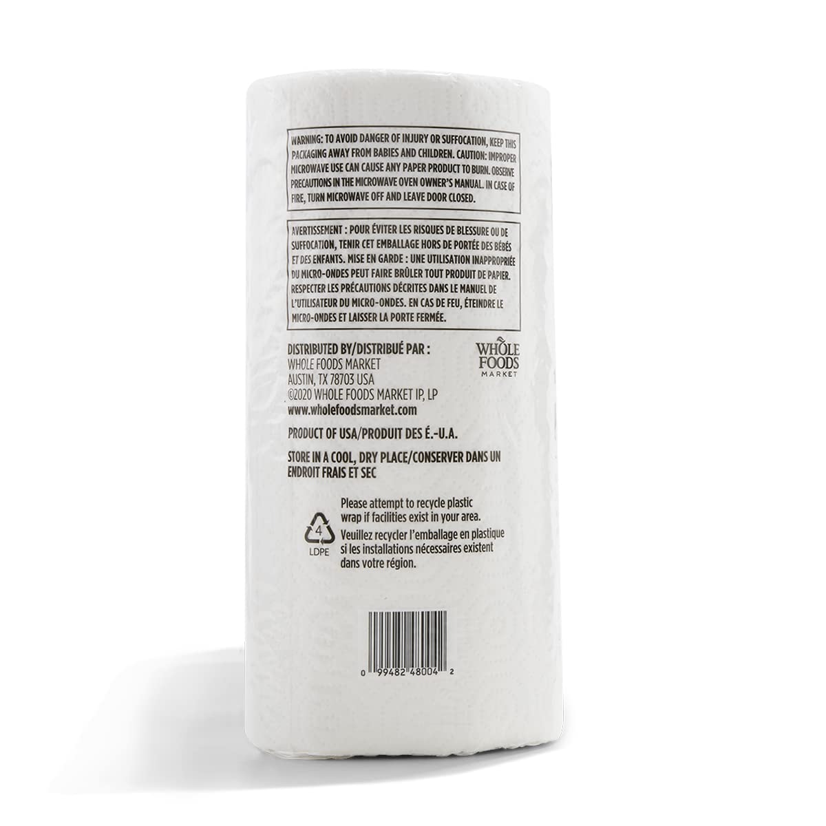 100% Recycled Jumbo Paper Towels Ultra-Strong 135 Sheets 3 Count 365 By Whole Foods Market