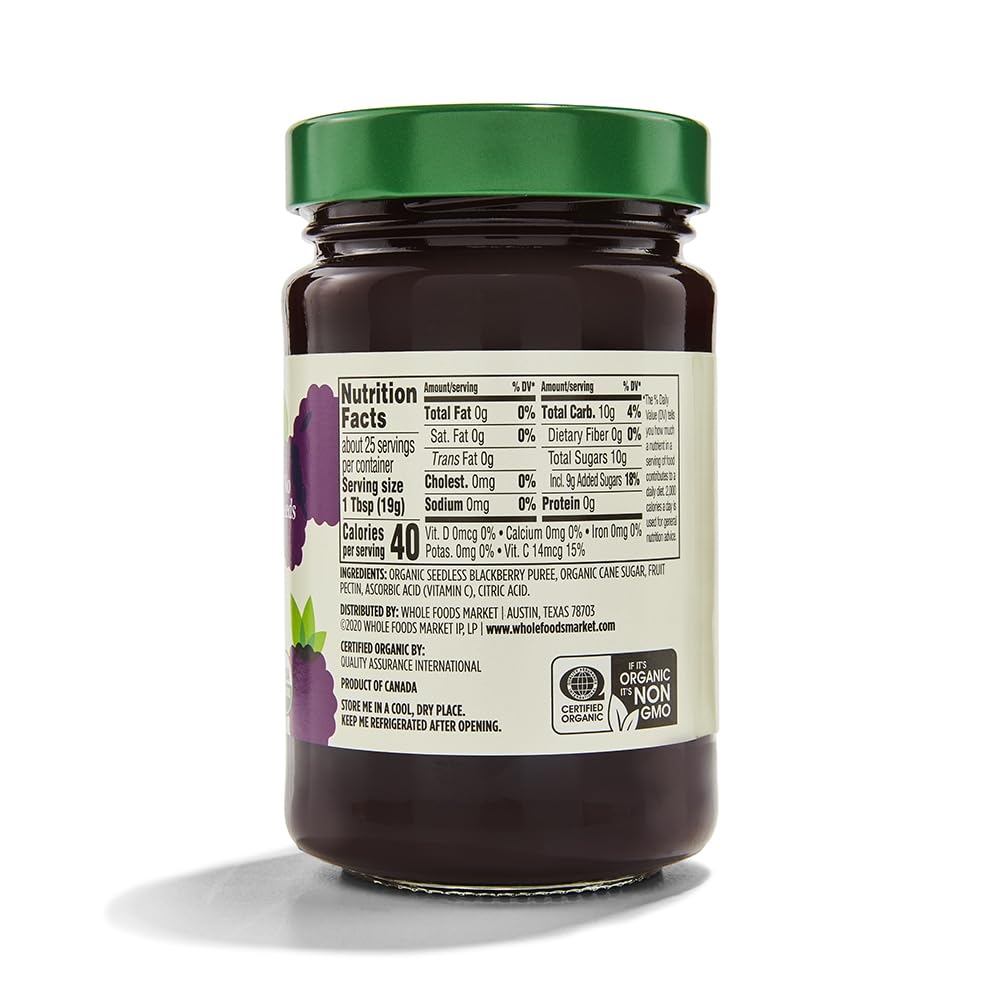 Organic Blackberry Conserve 17 Oz 365 By Whole Foods Market