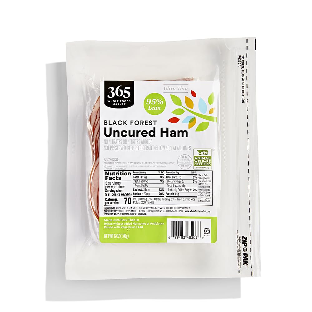 Black Forest Ham Ultra Thin Sliced 6 Oz 365 By Whole Foods Market