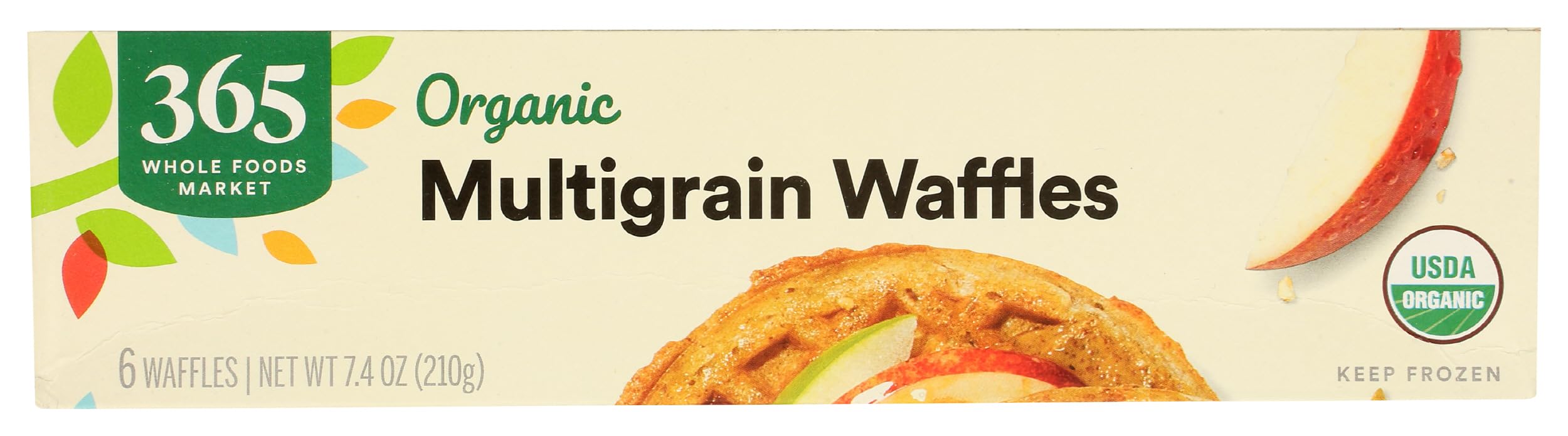 Organic Multigrain Waffles 7.4 Oz 365 By Whole Foods Market