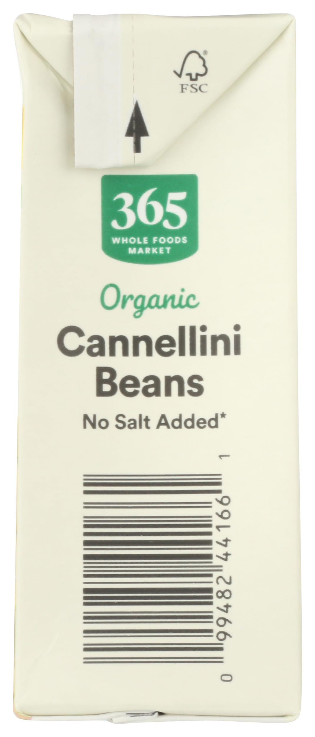 Organic Unsalted Cannellini Beans 13.4 Oz 365 By Whole Foods Market