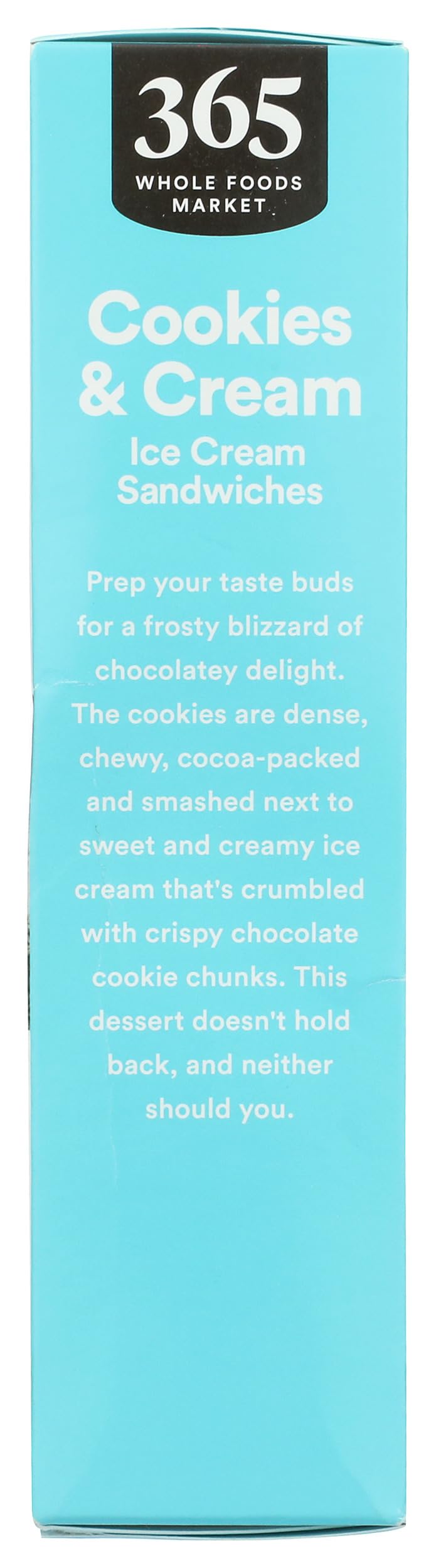 Cookies & Cream Ice Cream Sandwiches 17 FZ 1 Count 365 By Whole Foods Market