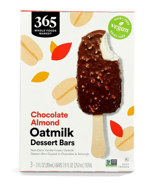 Chocolate Almond Oat Milk Dipped Dessert Bars 9 FZ 365 By Whole Foods Market