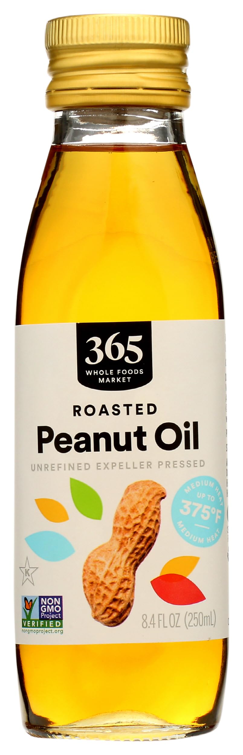 Roasted Peanut Oil 8.4 Fl Oz 365 By Whole Foods Market