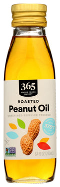 Roasted Peanut Oil 8.4 Fl Oz 365 By Whole Foods Market
