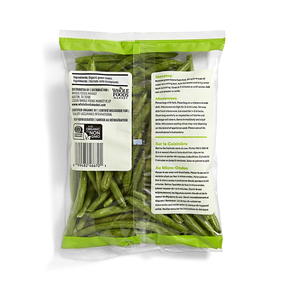 Organic Trimmed Green Beans 12 Oz 365 By Whole Foods Market