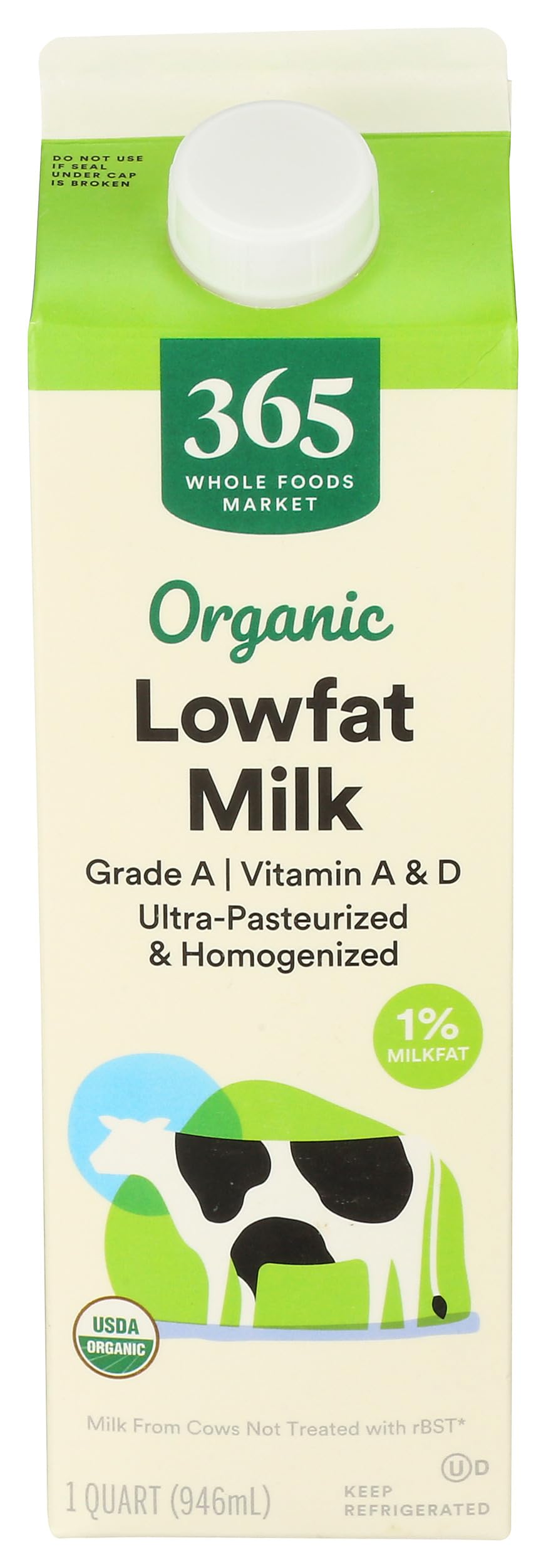Organic 1% Milk 32 Fl Oz 365 By Whole Foods Market