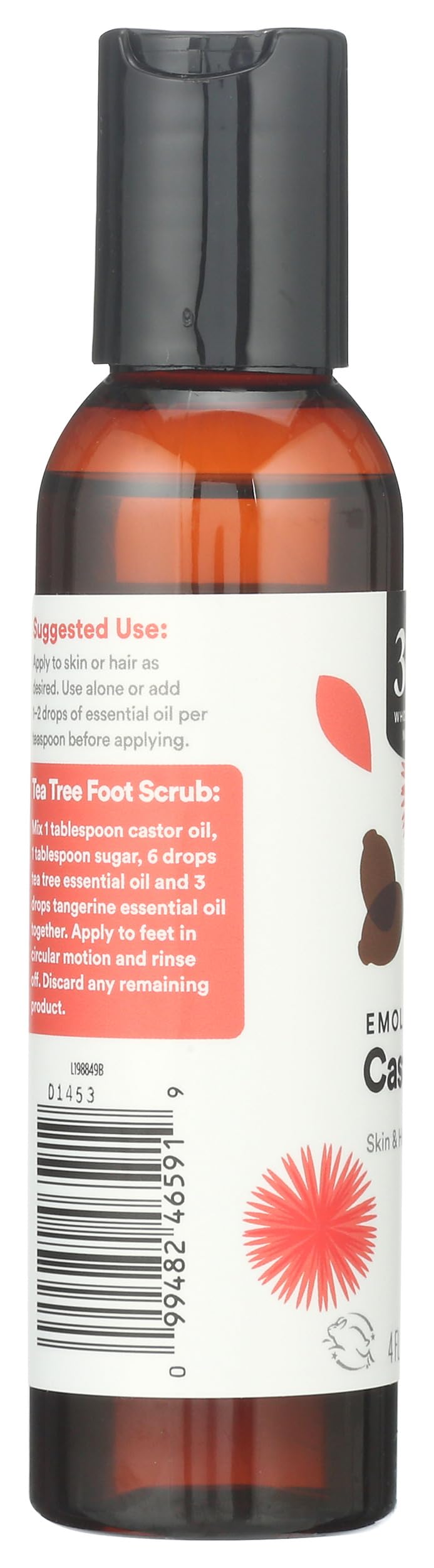Emollient Castor Oil Skin And Hair Care 4 Fl Oz 365 By Whole Foods Market