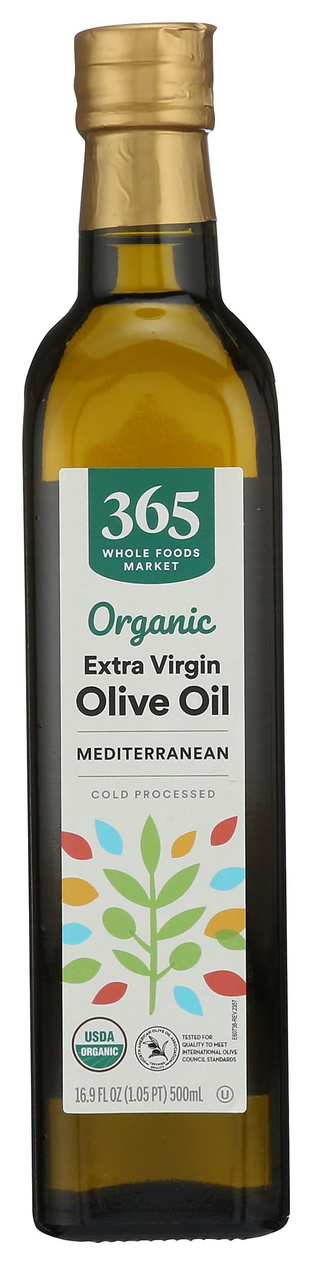 Organic Extra Virgin Olive Oil Mediterranean Blend 16.9 Fl Oz 365 By Whole Foods Market