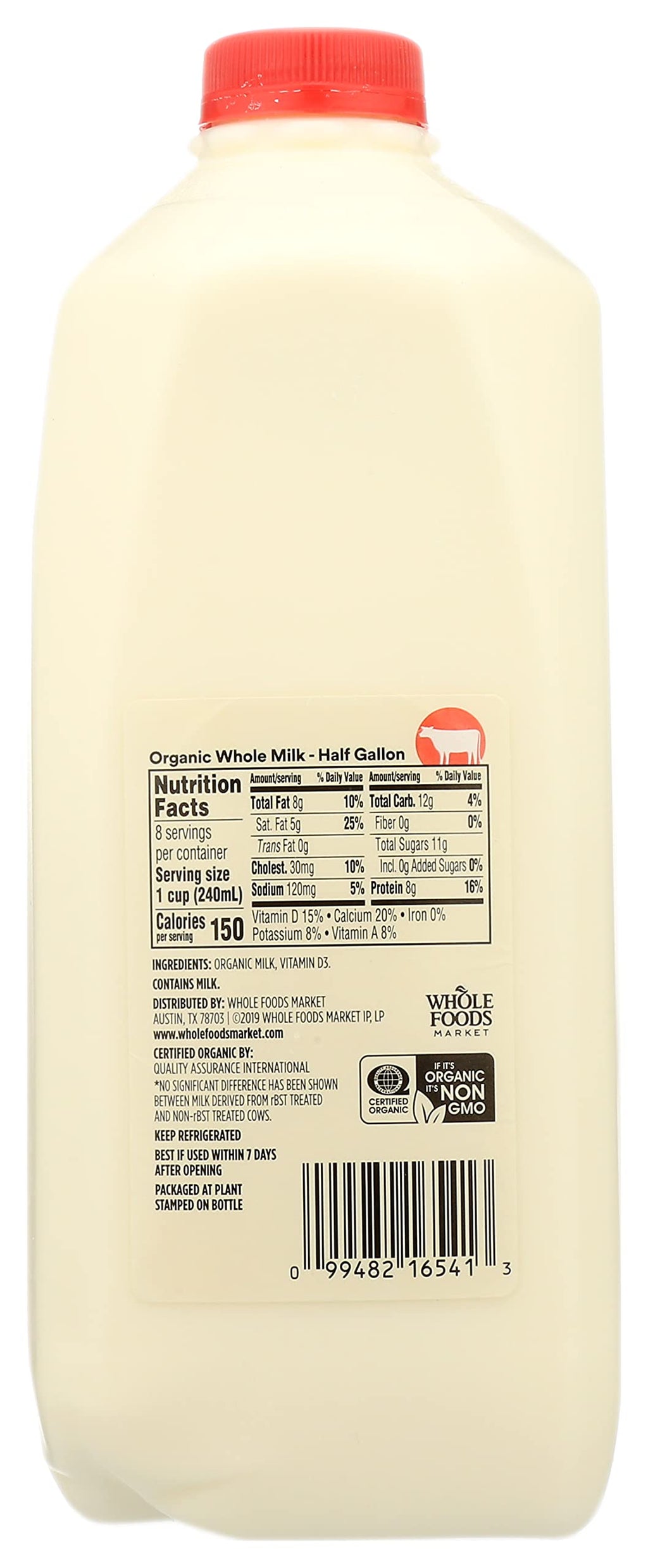 Organic Whole Milk 64 Fl Oz 365 By Whole Foods Market