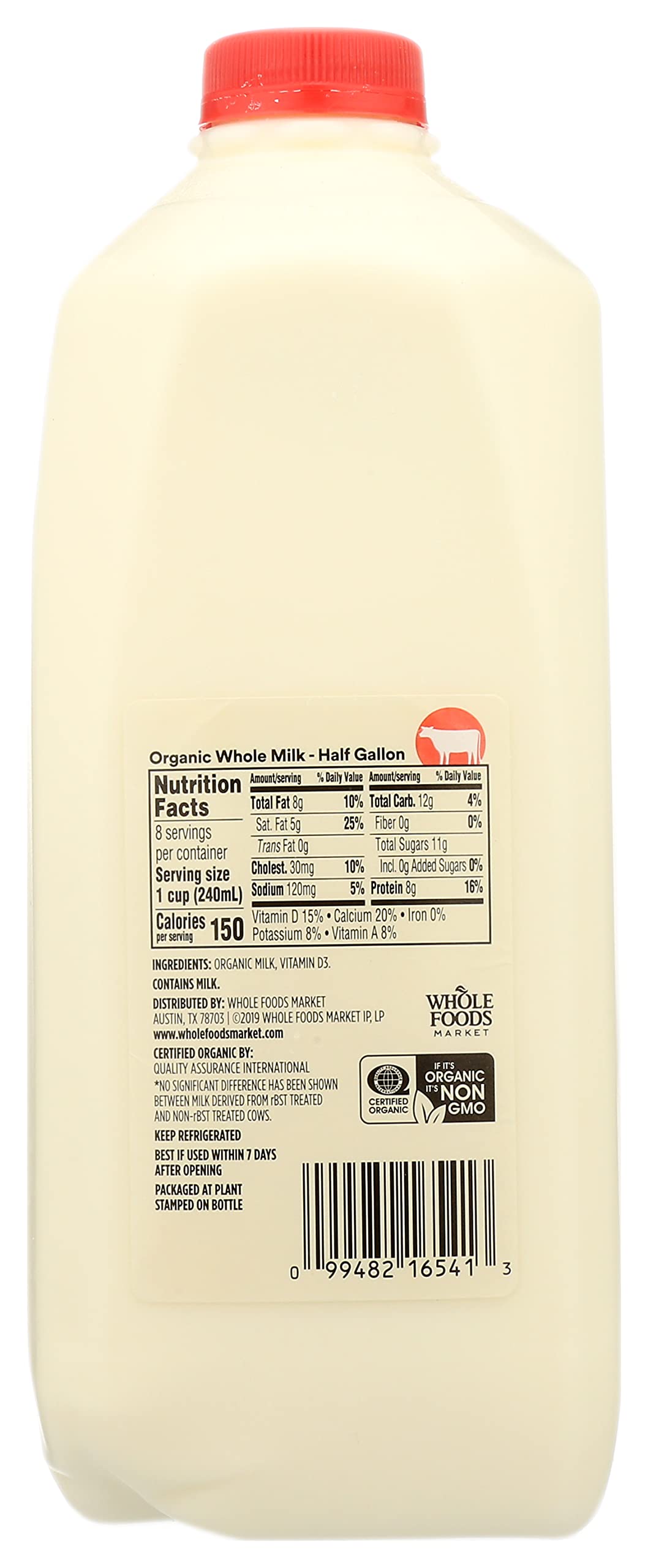 Organic Whole Milk 64 Fl Oz 365 By Whole Foods Market
