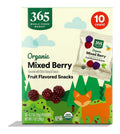 Organic Berry Blend Fruit Snacks 10ct 0.7 Oz 365 By Whole Foods Market