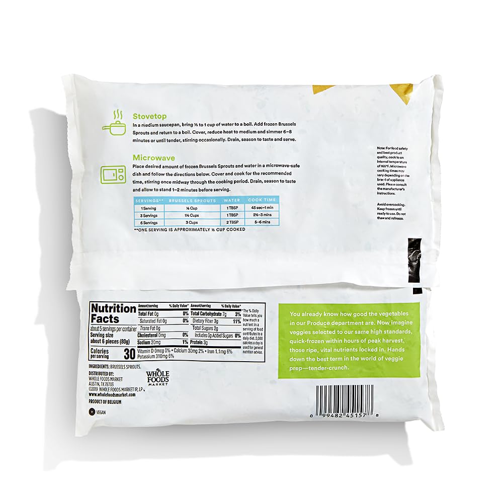 Petite Brussel Sprouts 16 Oz 365 By Whole Foods Market