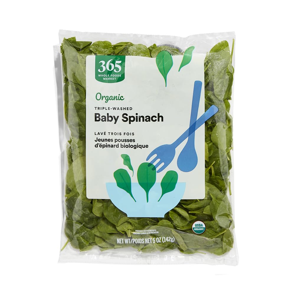 Organic Baby Spinach 5 Oz 1 Count 365 By Whole Foods Market