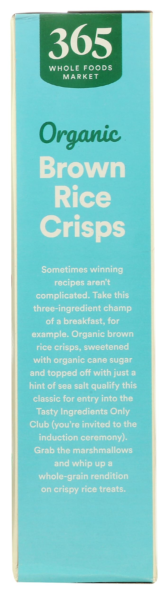 Organic Brown Rice Crisps Cereal 12 Oz 365 By Whole Foods Market