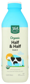 Organic Half And Half 1 Qt 365 By Whole Foods Market