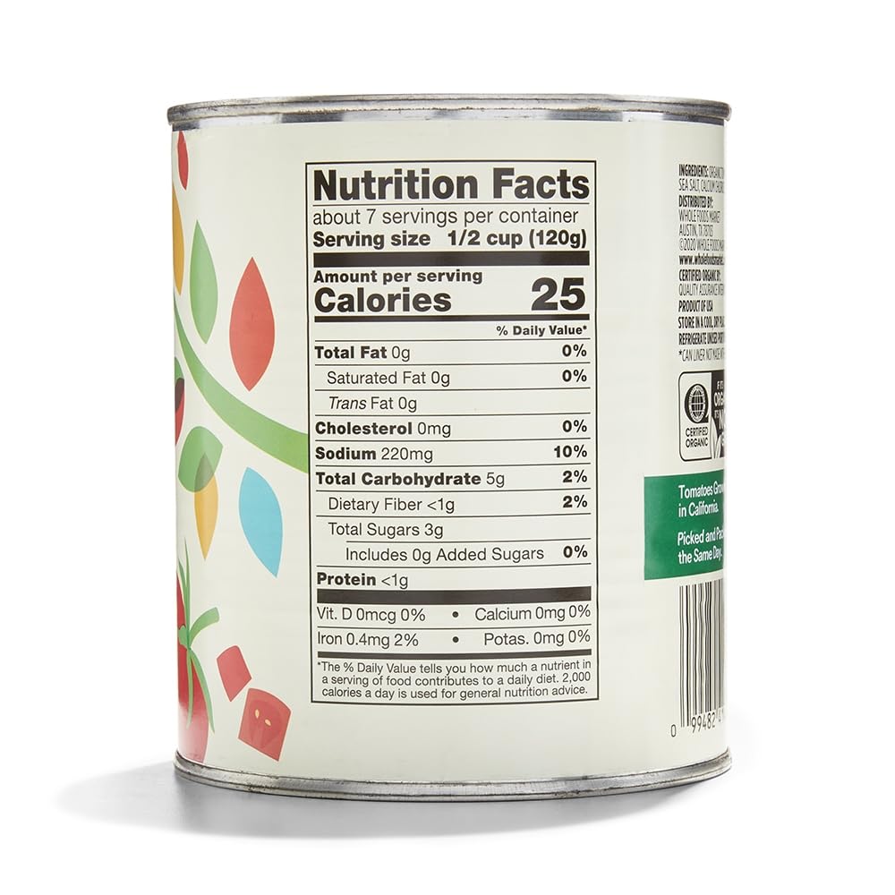 Organic Diced Tomatoes 28 Oz 365 By Whole Foods Market