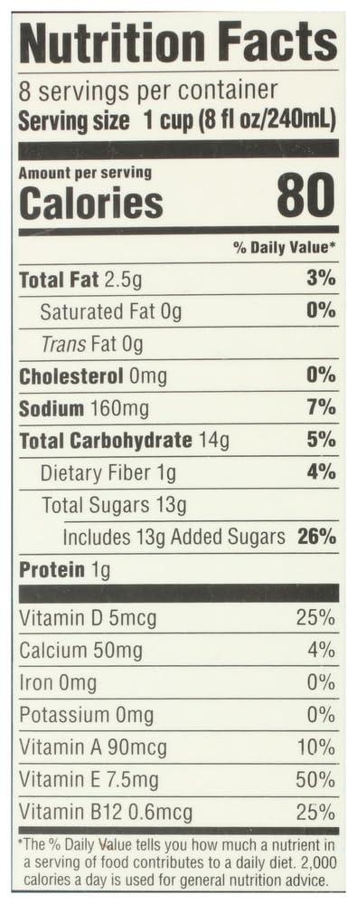 Organic Vanilla Almond Milk 64 Fl Oz 365 By Whole Foods Market