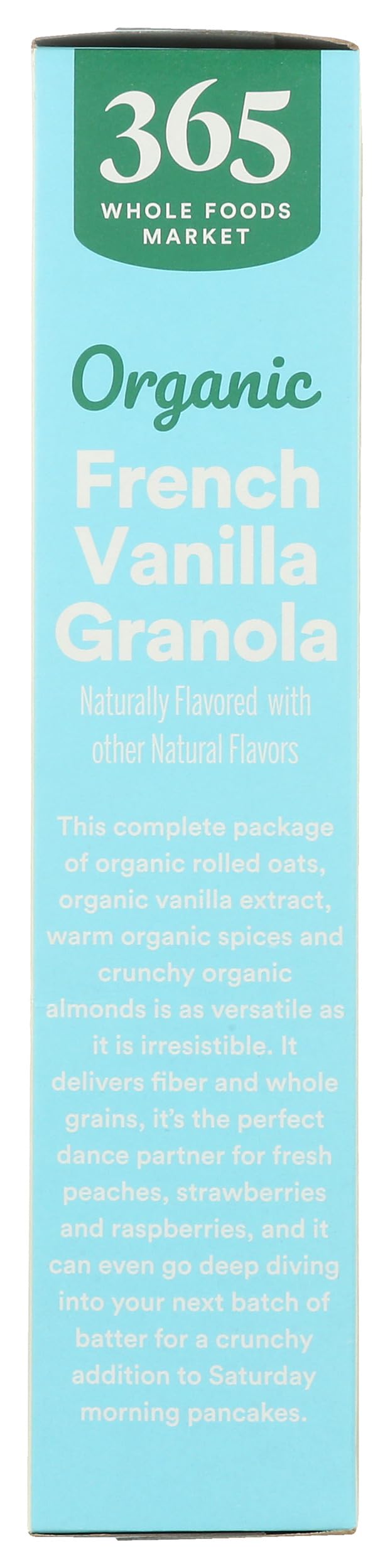 Organic French Vanilla Almond Granola 17 Oz 1 Count 365 By Whole Foods Market