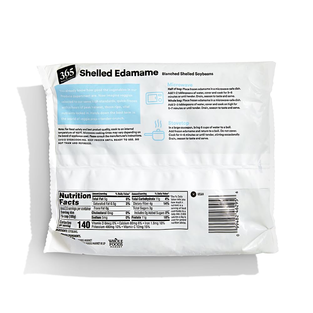 Shelled Edamame 16 Oz 365 By Whole Foods Market
