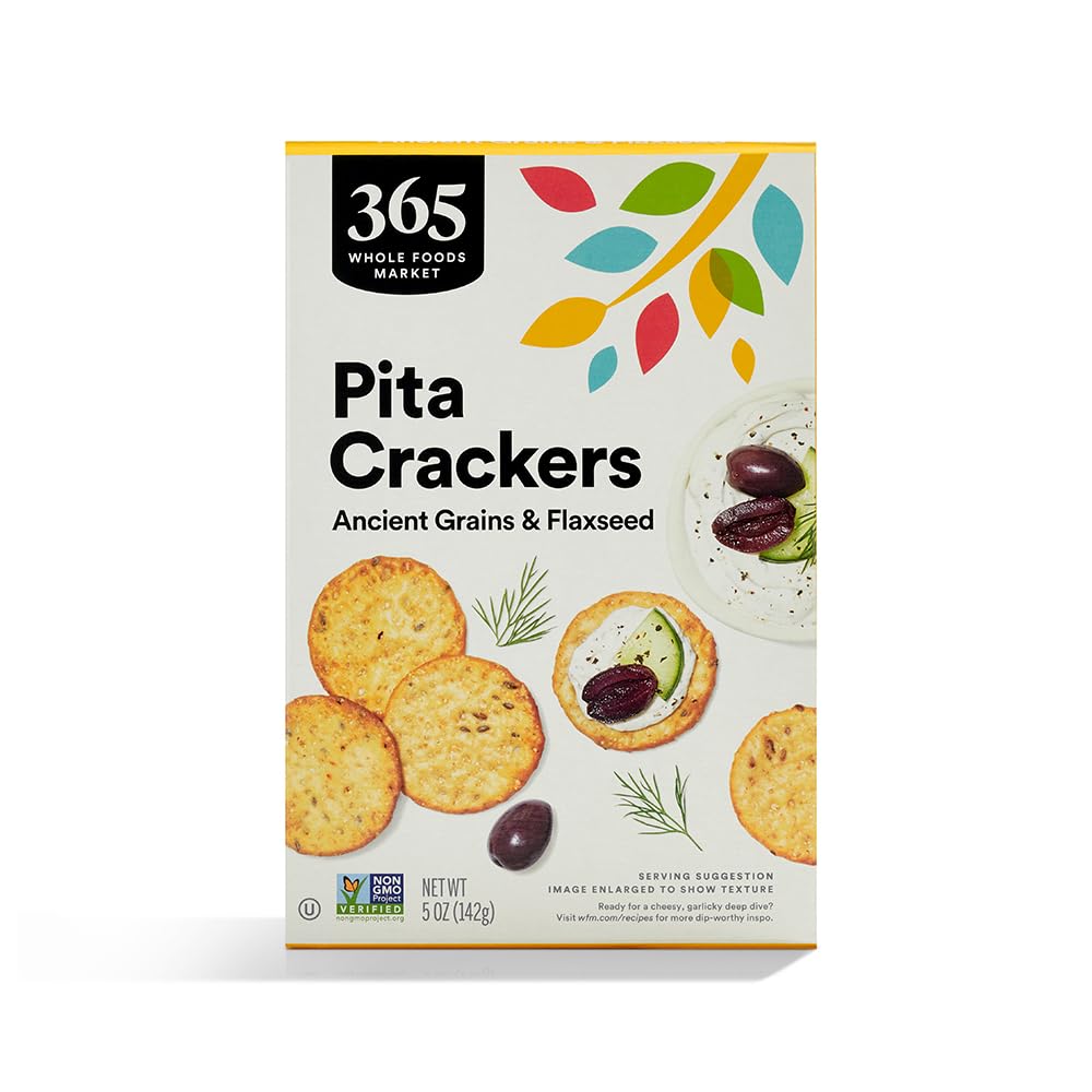 Ancient Grain Pita Crackers 5 Oz 365 By Whole Foods Market