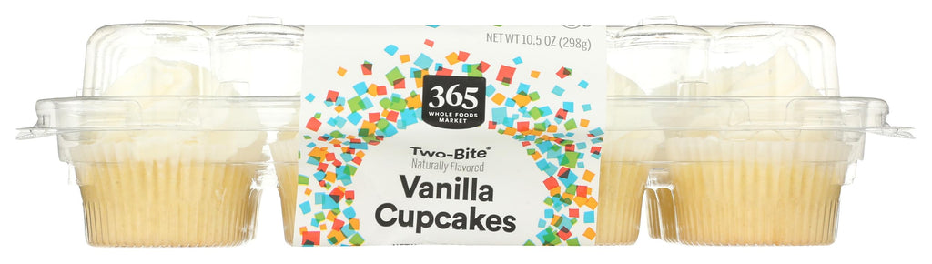 Two-Bite Vanilla Cupcakes 10.5 Oz 365 By Whole Foods Market